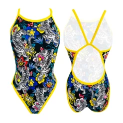 BAÑADOR 'REVOLUTION' NIÑA FLOWERS AND TIGERS