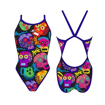 BAÑADOR NATACION MUJER HALOWEEN SKULLS (REVOLUTION) 3 BAÑADOR NATACION MUJER HALOWEEN SKULLS (REVOLUTION)