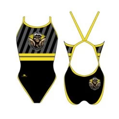 BAÑADOR NATACION MUJER MONKEY CANARIAS STRIPES (REVOLUTION)