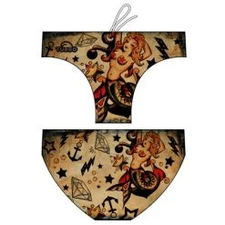 BAÑADOR WATERPOLO HOMBRE SIRENAS TATTOO
