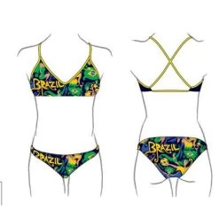 BIKINI NATACION MUJER BRAZIL DANCES ( PATRON MARE COMPLETO)