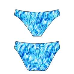 BRAGA BIKINI 'MARE' MARBLE BLU